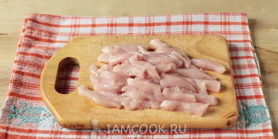 фрикасе из курицы с овощами