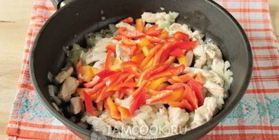 фрикасе из курицы с овощами