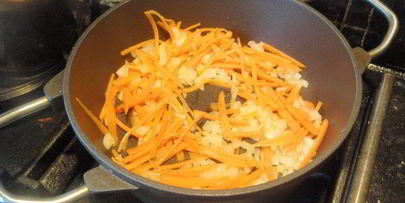 гороховое рагу с копченым сыром без мяса