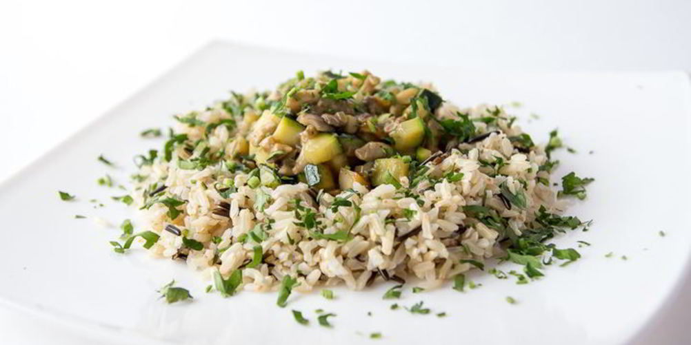 Рецепт грибное рагу с диким рисом