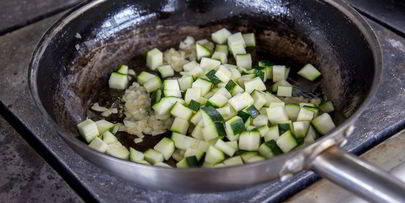 грибное рагу с диким рисом