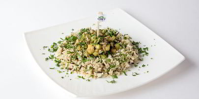 грибное рагу с диким рисом