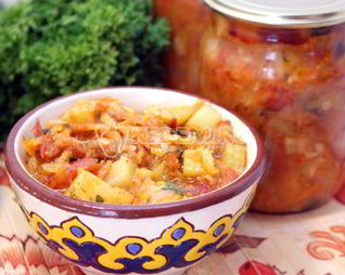 Кабачковое рагу на зиму