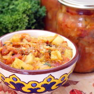 Кабачковое рагу на зиму