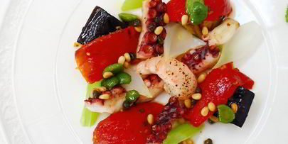 капоната с морепродуктами