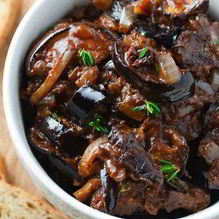 Рецепт Капонатина — рагу из баклажанов под кисло-сладким соусом