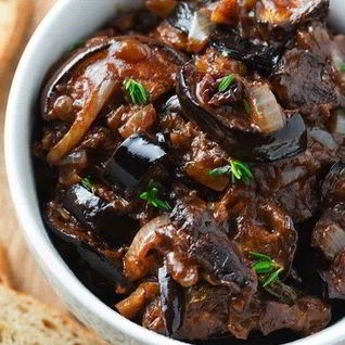 Капонатина — рагу из баклажанов под кисло-сладким соусом