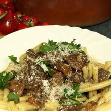 Рецепт Казаречче с рагу из говядины