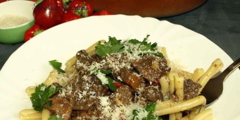 Рецепт казаречче с рагу из говядины