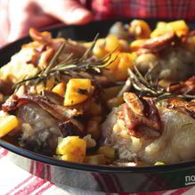 Рецепт Куриное фрикасе с грибами по-женевски