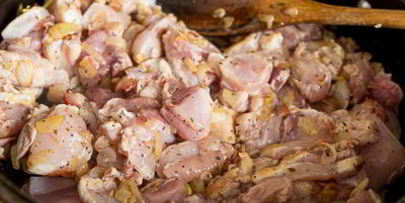 куриное рагу с фасолью