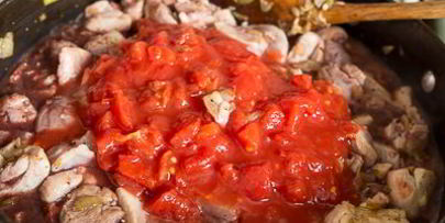 куриное рагу с фасолью