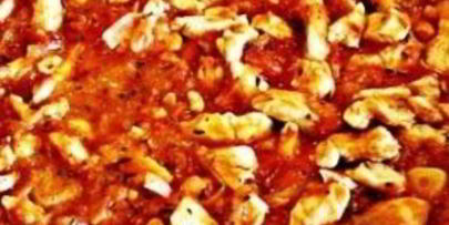 куриное рагу с помидорами и луком