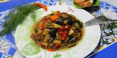 овощное рагу с баклажанами в мультиварке