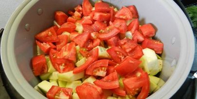 овощное рагу с баклажанами в мультиварке