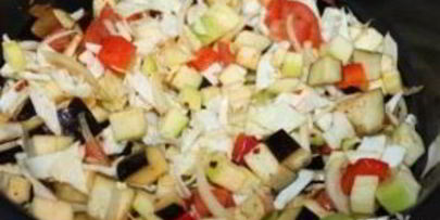 овощное рагу с капустой в мультиварке