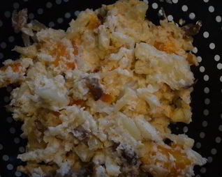 Овощное рагу с кокосовым молоком и грибами