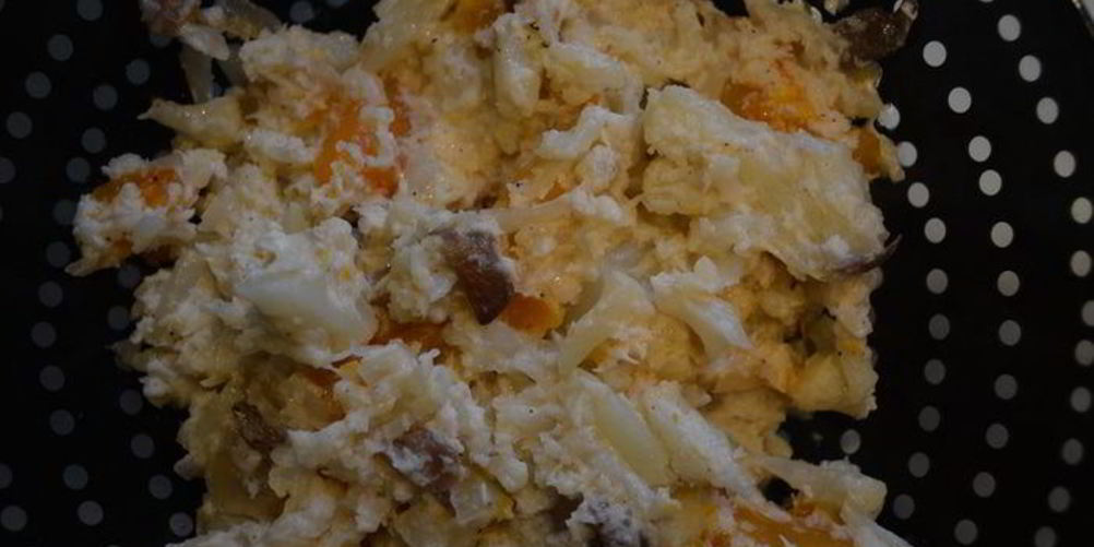 Рецепт овощное рагу с кокосовым молоком и грибами