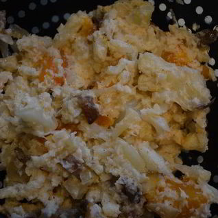 Овощное рагу с кокосовым молоком и грибами