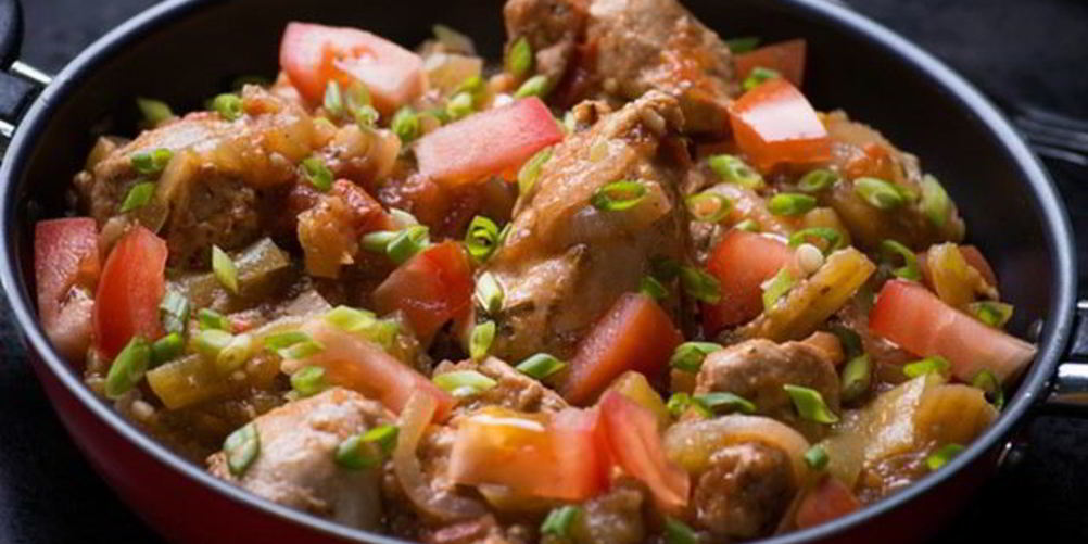 Рецепт овощное рагу с курицей и баклажанами