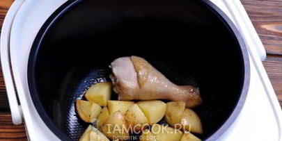 овощное рагу с курицей в мультиварке