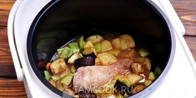 овощное рагу с курицей в мультиварке