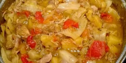 овощное рагу с курицей