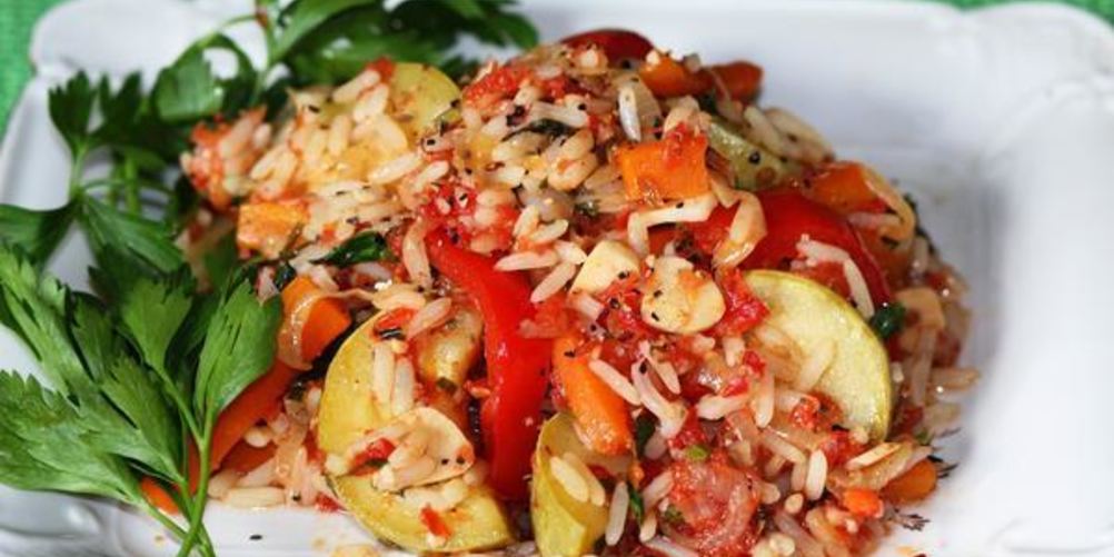 Рецепт овощное рагу с рисом