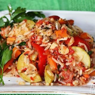 Овощное рагу с рисом