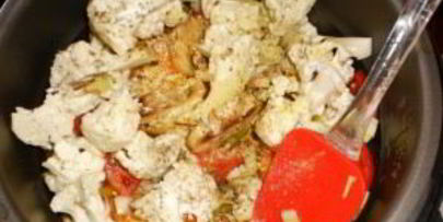 овощное рагу с цветной капустой в мультиварке