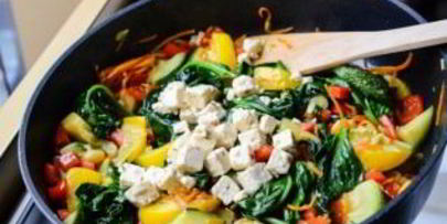 овощное рагу со шпинатом