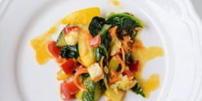 овощное рагу со шпинатом