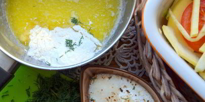 овощное рагу в йогурте