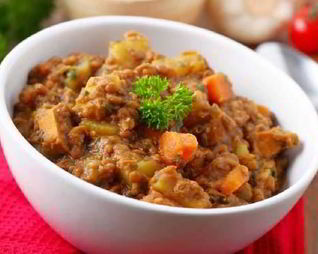 Пряное рагу из чечевицы