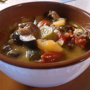 Рагу из баранины и овощей