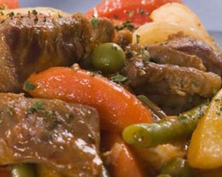 Рагу из баранины и стручковой фасоли