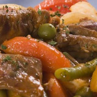 Рагу из баранины и стручковой фасоли