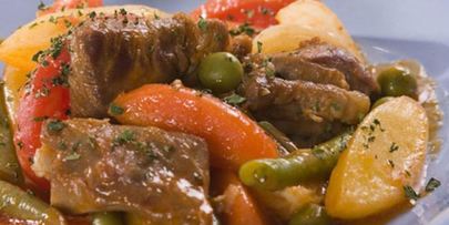 рагу из баранины и стручковой фасоли