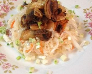 Рагу из фасоли с грибами