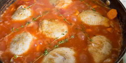 рагу из курицы с морковью и цуккини