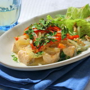 Рагу из лосося