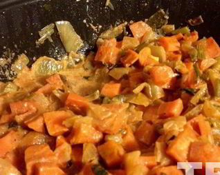 Рагу из моркови и сельдерея