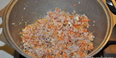 рагу из мясного фарша с овощами