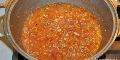 рагу из мясного фарша с овощами