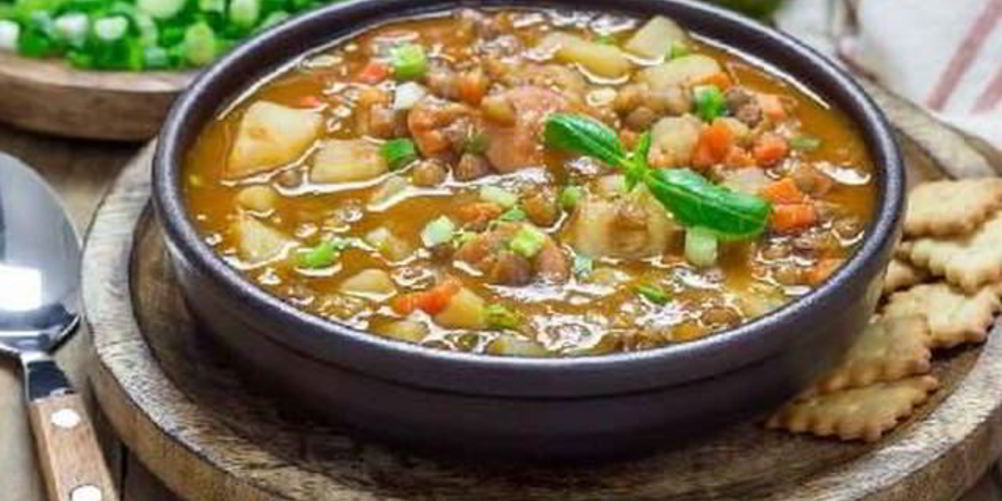 Рецепт рагу из овощей и чечевицы