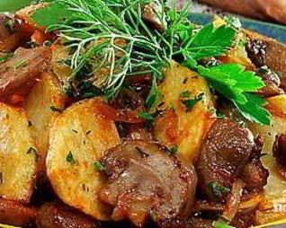 Рагу из рыжиков