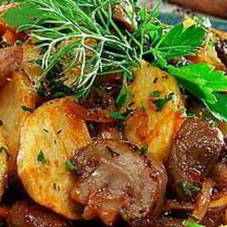 Рагу из рыжиков