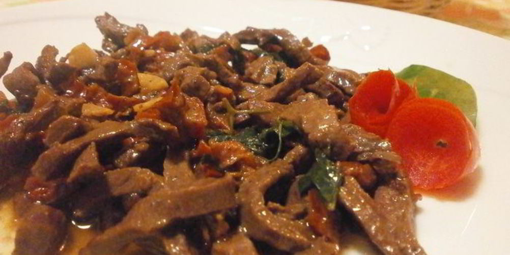 Рецепт рагу из сердца с вялеными помидорами