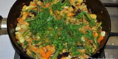 рагу из свежих овощей