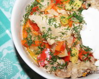 Рагу из свинины с овощами в мультиварке